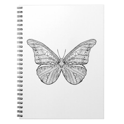 Geïnspireerde vlinder notitieboek (Voorkant)