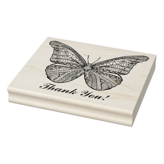 Geïnspireerde vlinder rubberstempel (Stempel)