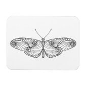 Geïnspireerde vlinderkunst magneet (Horizontaal)