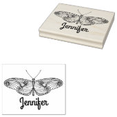 Geïnspireerde vlinderkunst rubberstempel (Gestempeld)