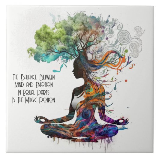 Geïnspireerde vrouw Magic Potion Keramische Tegel Tegeltje (Voorkant)