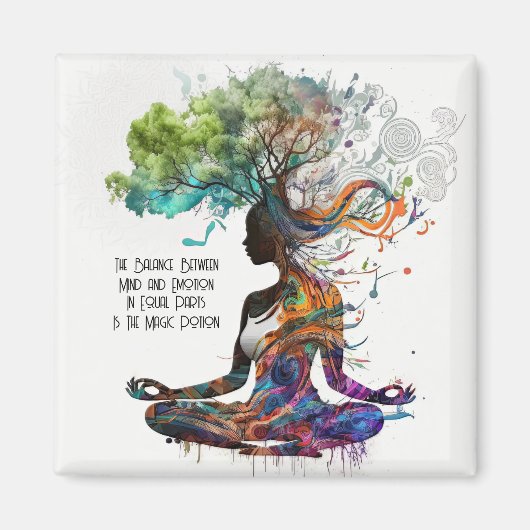 Geïnspireerde vrouw Magic Potion Magnet (Voorkant)