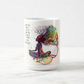 Geïnspireerde vrouw Open Hart Mok (Center)