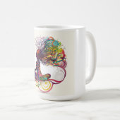 Geïnspireerde vrouw Open Hart Mok (Voorkant rechts)