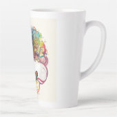 Geïnspireerde vrouw Open Heart Latte Mok (Rechts)