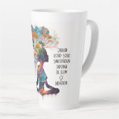 Geïnspireerde vrouw Syncopation Latte Mok (Rechterhoek)
