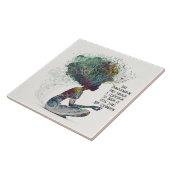 Geïnspireerde Vrouw Transformatie Keramische Tegel Tegeltje (Zijkant)