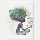 Geïnspireerde vrouw transformatiemagnet magneet (Voorkant)