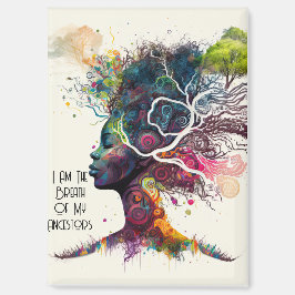 Geïnspireerde Vrouw Voorouders Magneet