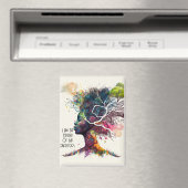 Geïnspireerde Vrouw Voorouders Magneet (Insitu (Vaatwasser))