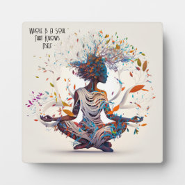 Geïnspireerde vrouw Whole Soul Plaque met Ezel Fotoplaat