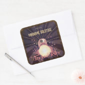  geïnspireerde waarzegster vierkante sticker (Envelop)