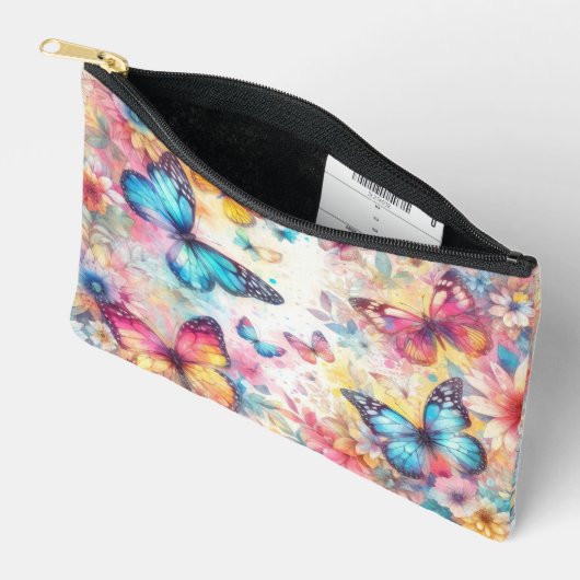  geïnspireerde Waterverf Bloemen & Vlinders Etui (Open)