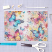  geïnspireerde Waterverf Bloemenvlinders Tissuepapier (Craft)