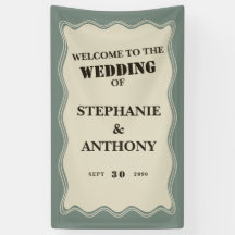 geïnspireerde Wavy Border op Sage Green Wedding