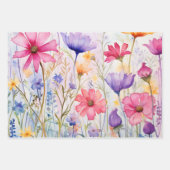 geïnspireerde wilde bloemen inpakpapier vel (Voorkant 2)