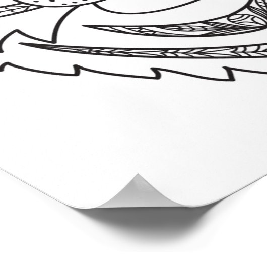 Geïnspireerde witte tijger 2 poster (Hoek)