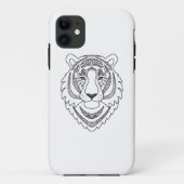 Geïnspireerde witte tijger Case-Mate iPhone case (Achterkant)