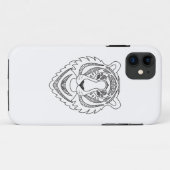 Geïnspireerde witte tijger Case-Mate iPhone case (Achterkant (horizontaal))