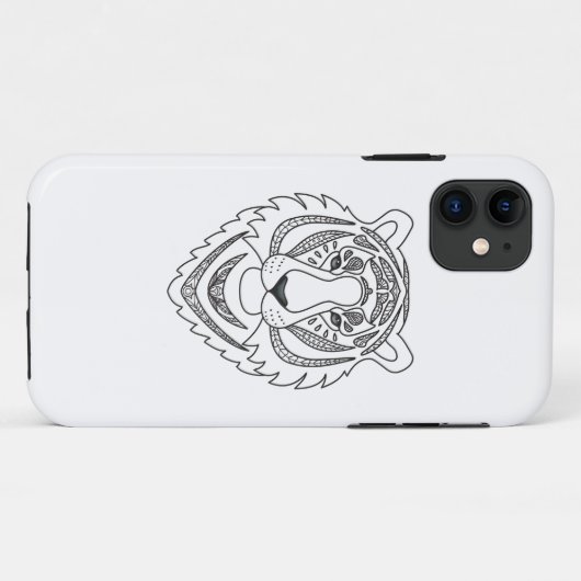 Geïnspireerde witte tijger Case-Mate iPhone case (Achterkant (horizontaal))