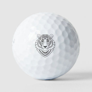 Geïnspireerde witte tijger golfballen