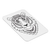 Geïnspireerde witte tijger magneet (Rechterzijde)