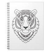 Geïnspireerde witte tijger notitieboek (Voorkant)