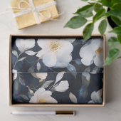   geïnspireerde witte Waterverf bloemen Tissuepapier (Geschenk)