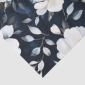   geïnspireerde witte Waterverf bloemen Tissuepapier (Detail)