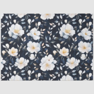 geïnspireerde witte Waterverf bloemen Tissuepapier