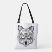 Geïnspireerde Wolf 4 Tote Bag (Achterkant)