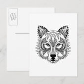 Geïnspireerde Wolf Briefkaart (Voorkant / Achterkant)