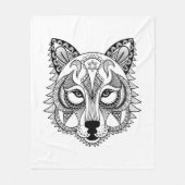 Geïnspireerde Wolf Fleece Deken (Voorkant)