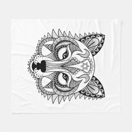 Geïnspireerde Wolf Fleece Deken (Voorkant (Horizontaal))