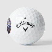 geïnspireerde Wolf Head Art - Nostalgisch Golfballen (Logo)