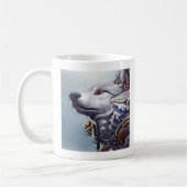  geïnspireerde Wolf Head Art - Nostalgisch Koffiemok (Links)