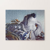 geïnspireerde Wolf Head Art - Nostalgisch Legpuzzel (Horizontaal)