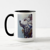 geïnspireerde Wolf Head Art - Nostalgisch Mok (Links)
