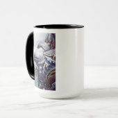 geïnspireerde Wolf Head Art - Nostalgisch Mok (Voorkant links)