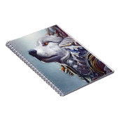 geïnspireerde Wolf Head Art - Nostalgisch Notitieboek (Rechterzijde)