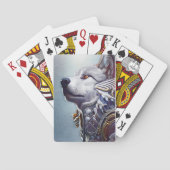  geïnspireerde Wolf Head Art - Nostalgisch Pokerkaarten (Achterkant)