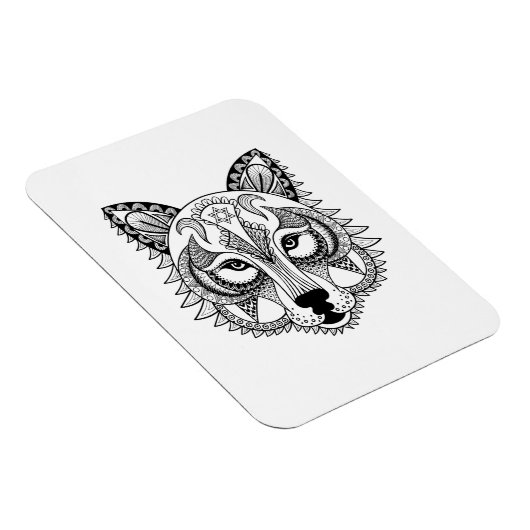 Geïnspireerde Wolf Magneet (Rechterzijde)