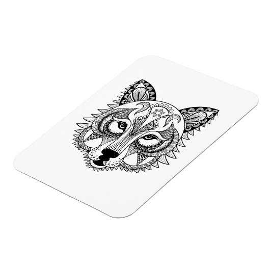 Geïnspireerde Wolf Magneet (Linkerzijde)