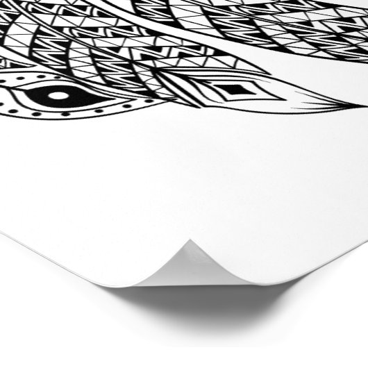 Geïnspireerde Wolf met Dreamweaver 2 Poster (Hoek)