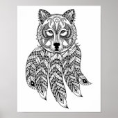 Geïnspireerde Wolf met Dreamweaver 2 Poster (Voorkant)