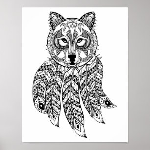 Geïnspireerde Wolf met Dreamweaver 2 Poster