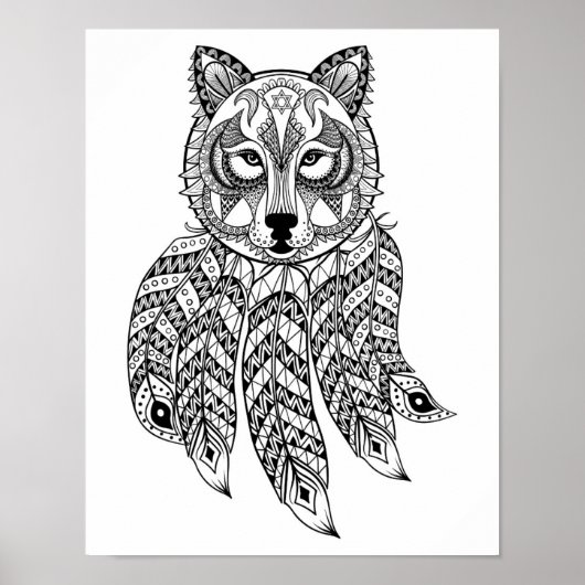 Geïnspireerde Wolf met Dreamweaver 2 Poster (Voorkant)