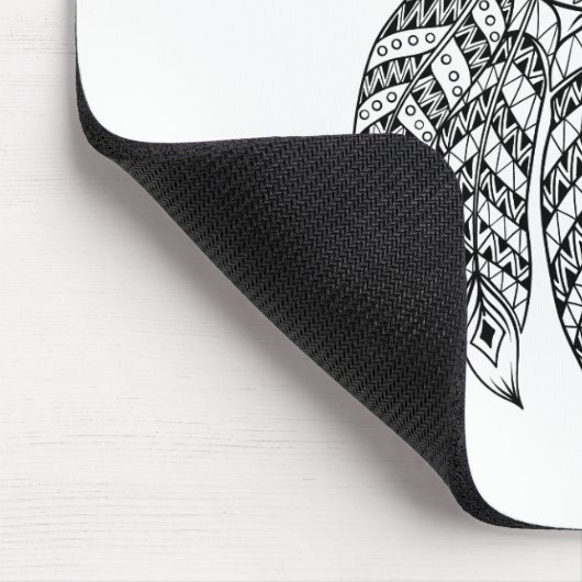 Geïnspireerde wolf met drocatcher muismat (Hoek)