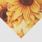 geïnspireerde zonnebloemen Decoupage Tissuepapier (Detail)