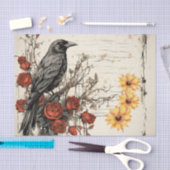  geïnspireerde zonnebloemen rode rozen raven tissuepapier (Craft)